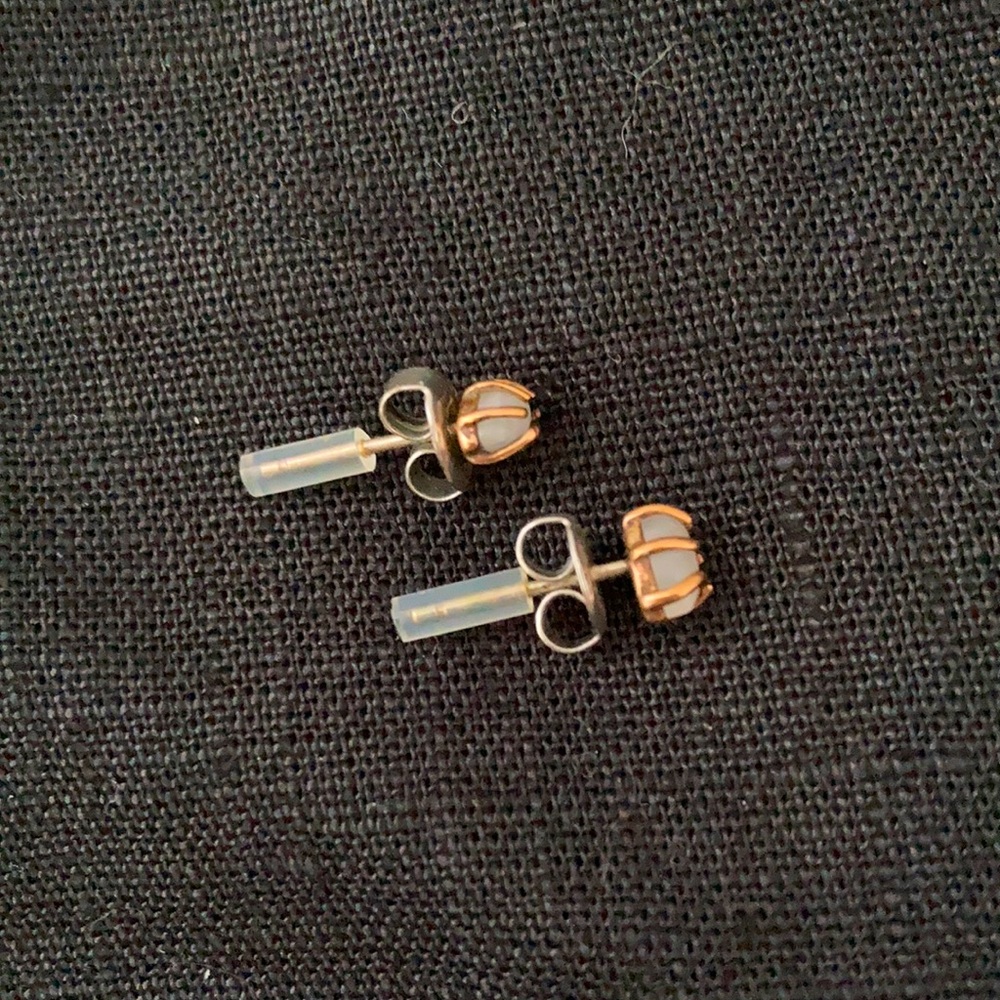 Madewell fine jewelry collection moonstone studs